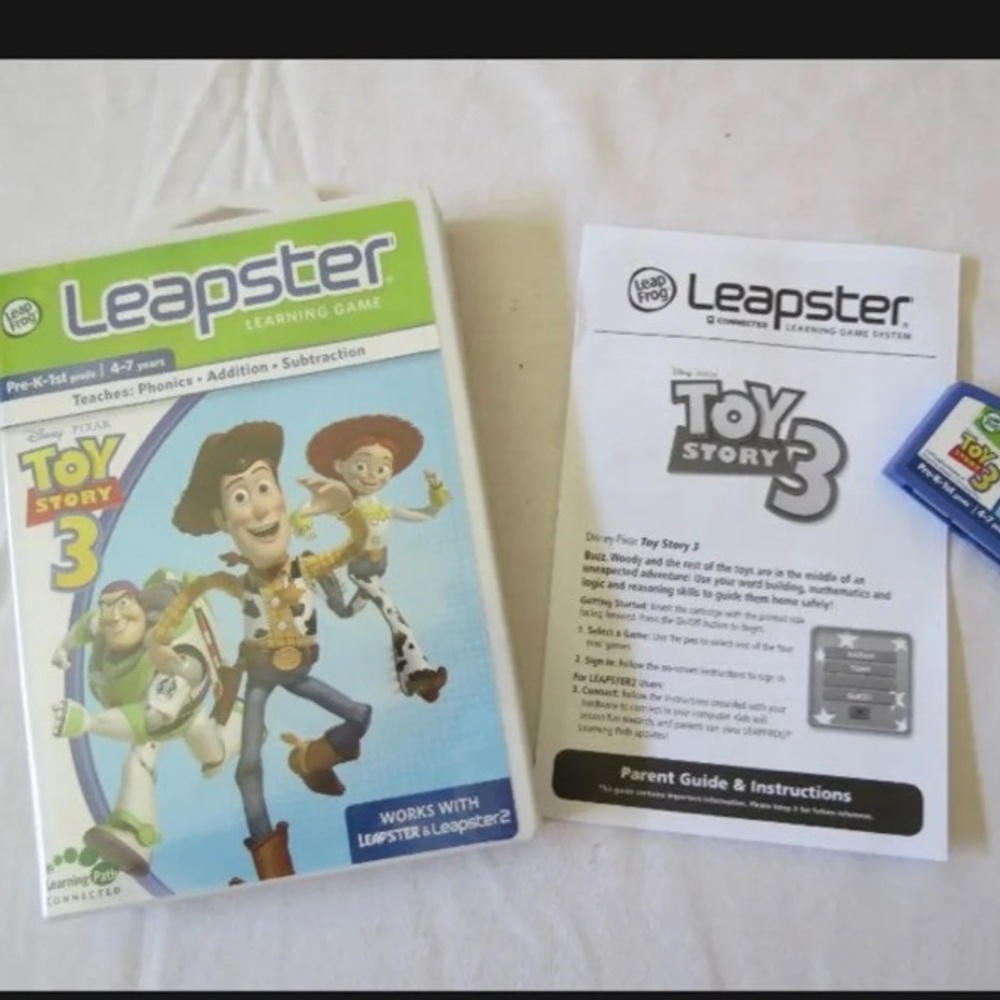 TOY STORY 3 LEAPSTER OR LEAPSTER 2 GAME